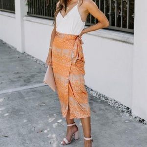 VICI - Wrapped Midi Skirt